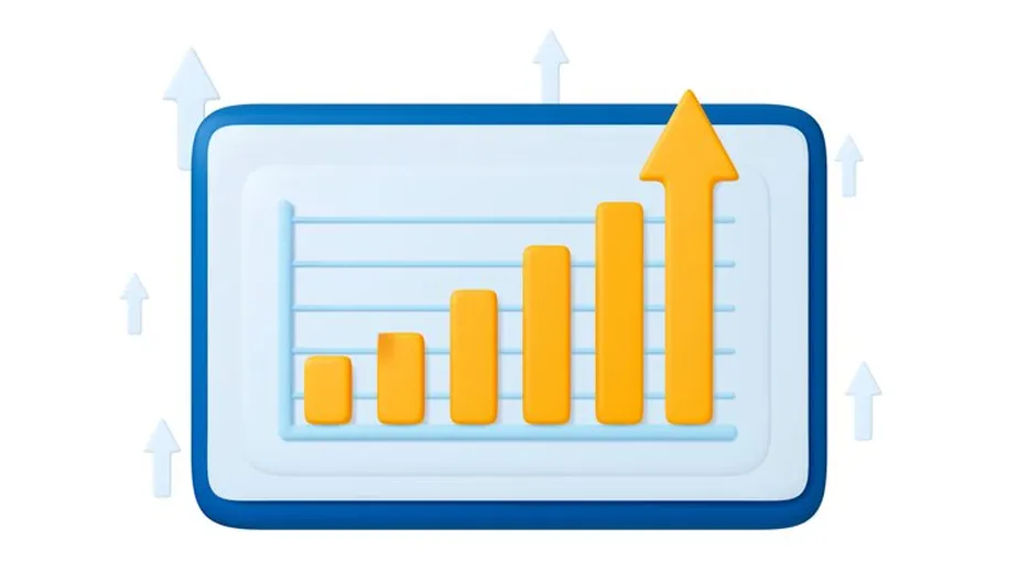 Business growth chart analysis